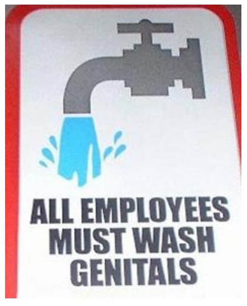 Wash genitals