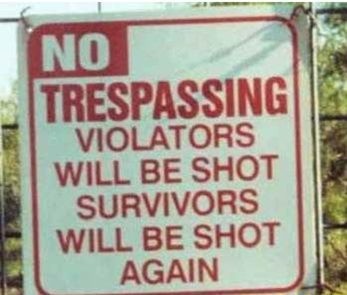 Trespassing