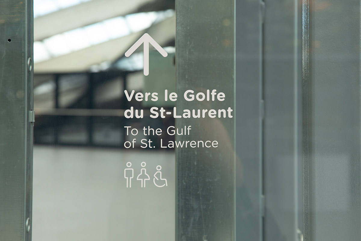 Vinyle sur une vitre